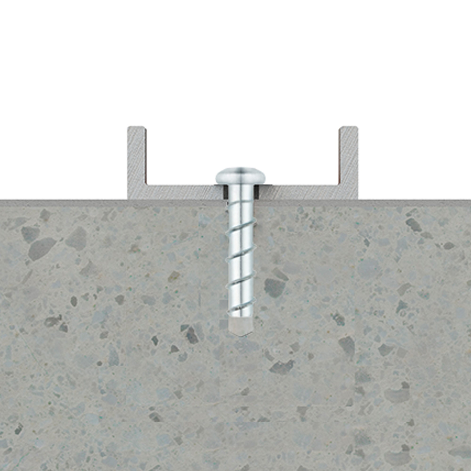 SFP [CP] Anclaje de fijación directa en hormigón con recubrimiento zincado. Versión corta. Homologado ETE Opt.1. Cabeza alomada