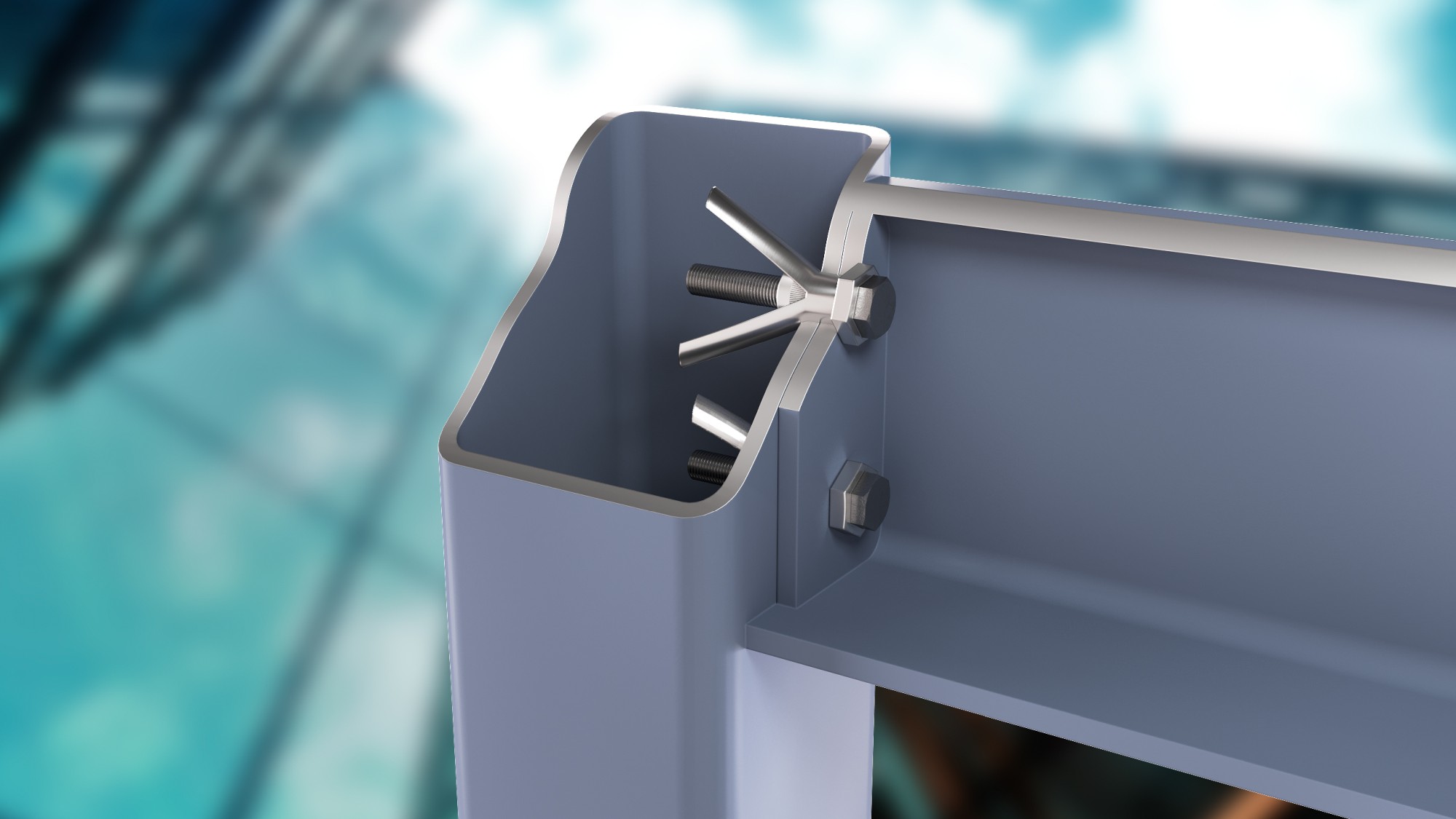 SBG [CP] Anclaje de expansión STRUTBOLT homologado para estructuras huecas de acero. Galvanizado en caliente