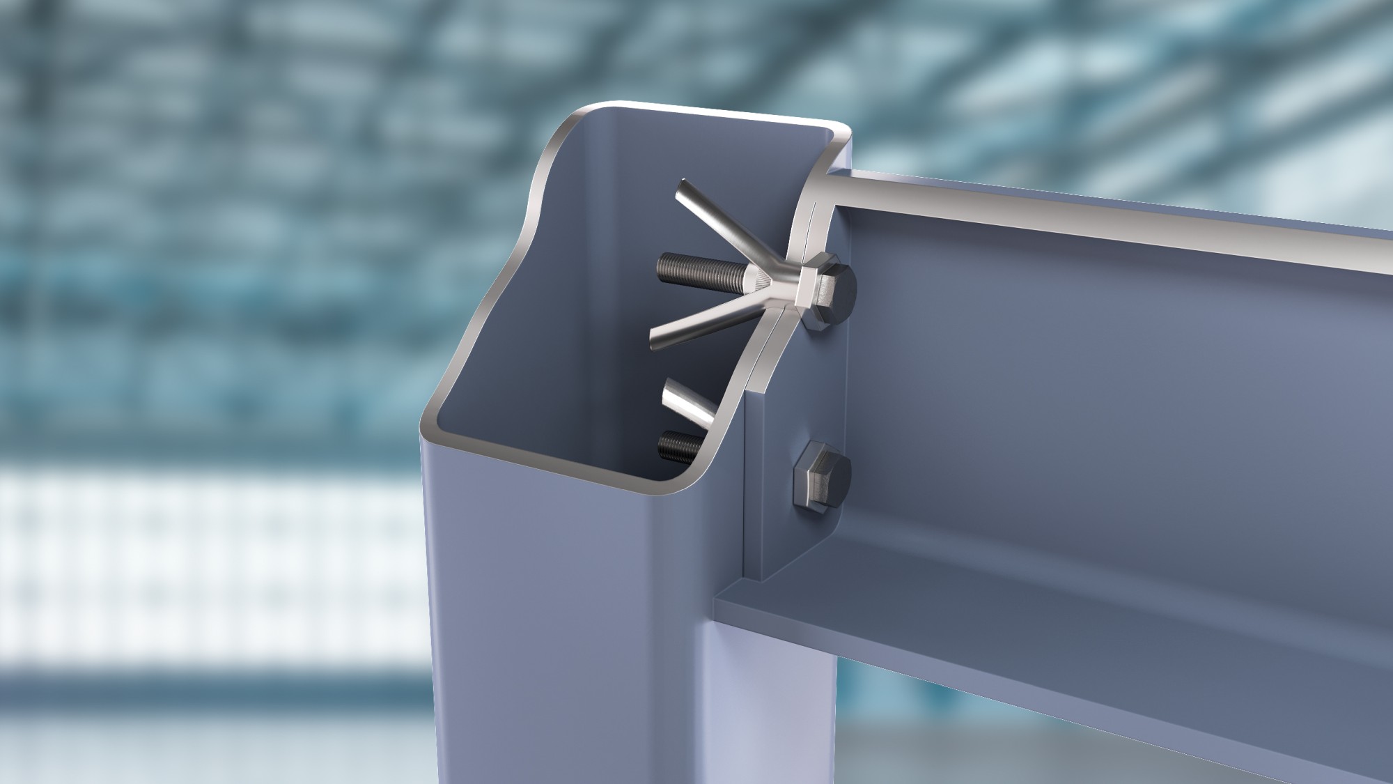 SBG [CP] Anclaje de expansión STRUTBOLT homologado para estructuras huecas de acero. Galvanizado en caliente