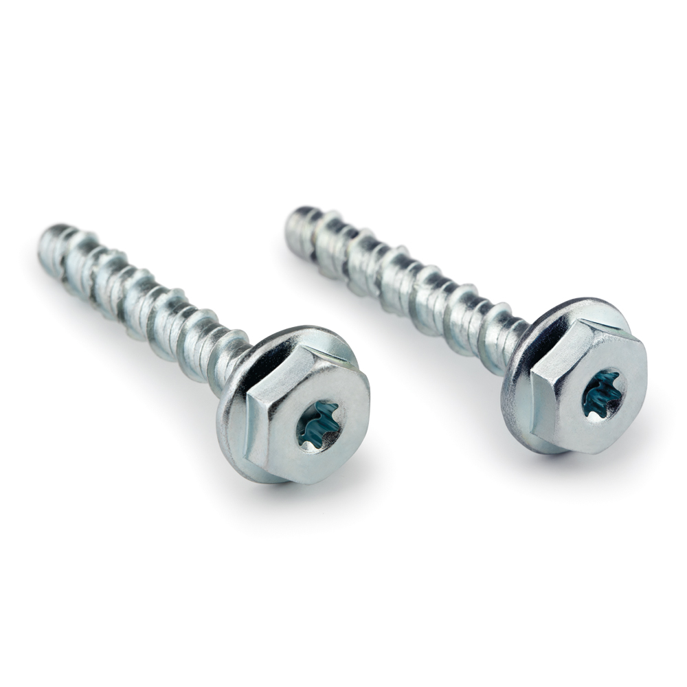 TFJ [CP] Anclaje de fijación directa en hormigón con recubrimiento zincado. Homologado ETE Opt.1. Cabeza hexagonal. Huella TX