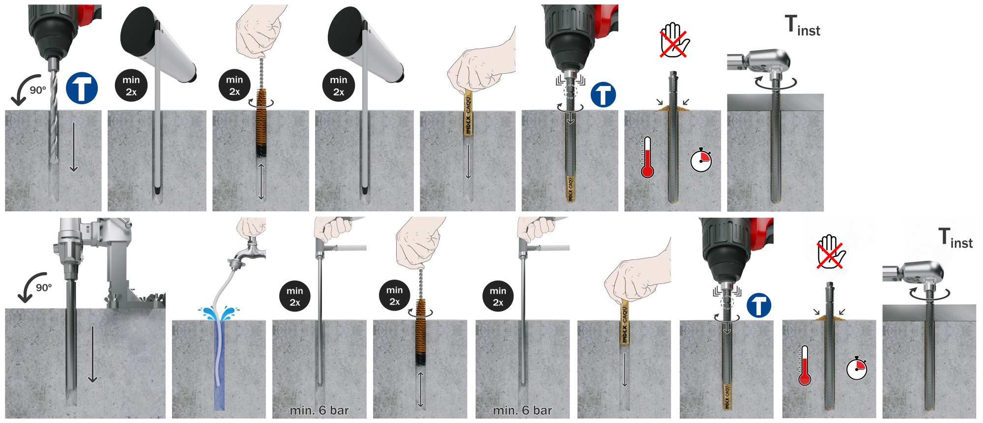 CA-QU [CP] Resina de epoxi-acrilato, cuarzo y catalizador. Homologado ETE Opt. 8. Resina de epoxi-acrilato, cuarzo y catalizador. Homologado ETE Opción 8