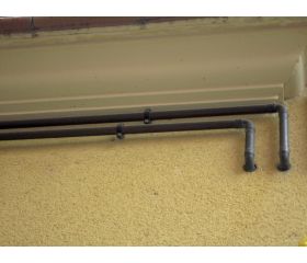 AB-GS [CP] Abrazadera gásmica negra M6 con tirafondo