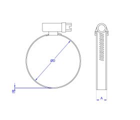 AB-SF [CP] Abrazadera sin fin. Zincada