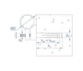 AB-MS [CP] Abrazadera multitubo + taco. Simple