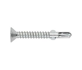 ABA [CP] Tornillo autotaladrante con broca de dos alas, cabeza avellanada. Zincado. Huella PH