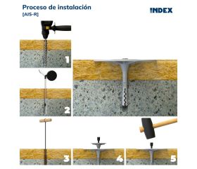 AIS-R [CP] Taco de fijación de paneles aislantes. Rosetón