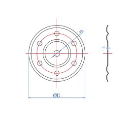 AIS-AM [CP] Arandela de taco metálico para fijación de paneles aislantes