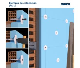 AIS-C [CP] Taco de fijación de paneles aislantes. Taco con clavo de poliamida. Homologado ETE