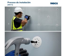 AIS-C [CP] Taco de fijación de paneles aislantes. Taco con clavo de poliamida. Homologado ETE