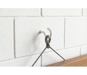 AL-HA B [CP] Hembrillas. Hembrilla abierta roscada lacada blanca