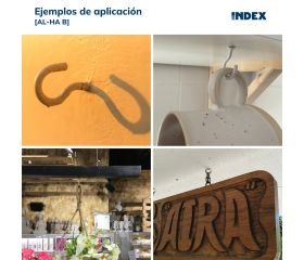 AL-HA B [CP] Hembrillas. Hembrilla abierta roscada lacada blanca