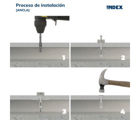 ANCLA [CP] Taco de nylon para ladrillos huecos y tablarroca. Taco de nylon para ladrillos huecos y placas de cartón yeso