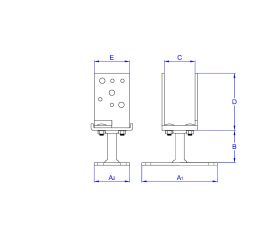 AP-FU Z [CP] Anclajes para postes. En 