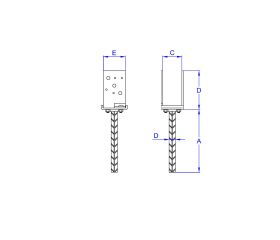 AP-UE Z [CP] Anclajes para postes. En 