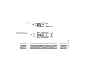 AB-SF IR [CP] Abrazadera sin fin inoxidable en rollo. Kit (Rollo 3 m. + 8 cabezales). Inoxidable