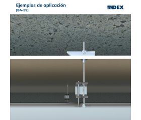 BA-ES [CP] Basculantes por gravedad para la fijación de elementos ligeros en falsos techos. Espiga