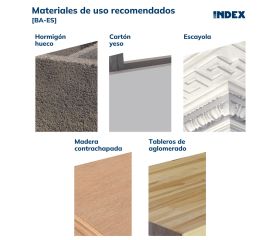 BA-ES [CP] Basculantes por gravedad para la fijación de elementos ligeros en falsos techos. Espiga