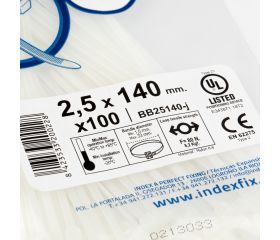 BN-B [CP] Bridas de nylon. Blanca