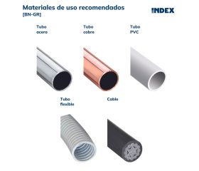 BN-GR [CP] Bridas de nylon colores. Gris