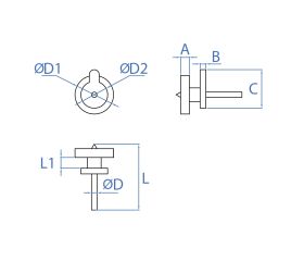 CF-B [CP] Puntas clavado. Colgador cuadro fácil