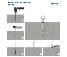 CH-AR [CP] Anclaje camisa antigiro para cargas medias. Argolla