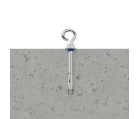 CH-GE [CP] Anclaje camisa antigiro para cargas medias. Gancho espiral