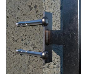 CH-INN [CP] Anclaje camisa antigiro para cargas medias. Cabeza inviolable zincada negra. Homologado ETE Opt.7