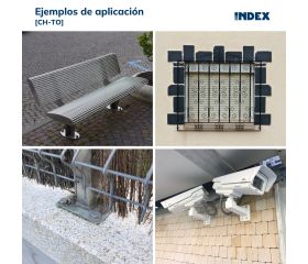 CH-TO [CP] Anclaje camisa antigiro para cargas medias. Tornillo hexagonal 6.8. Homologado ETE Opt.7