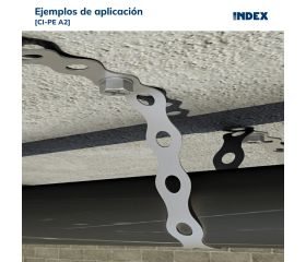 CI-PE A2 [CP] Cinta perforada. Cinta perforada curva. Inoxidable A2