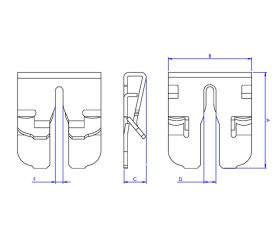 CL-TT [CP] Conectores + Complementos para montaje de estructuras solares. Clip para cable de toma tierra sin tornillos