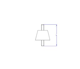 CO-KS [CP] Soporte para aire acondicionado. Kit silent block soporte AC. 4 PCS x KIT