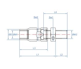 CO-AR [CP] Colgador articulado. Zincado