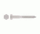 DIN-571 A2 [CP] Tornillo con rosca para madera y aglomerado. Cabeza hexagonal. Inoxidable A2