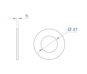 DIN-125 [CP] Arandela plana. Zincada