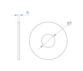 DIN-9021 [CP] Arandela plana ancha. Zincada