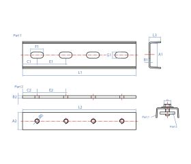 EMP-X [CP] Accesorios para perfiles Indextrut. Empalme Indextrut