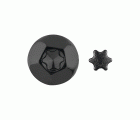 ESTRINV N [CP] Tornillo inviolable. Huella TX. Estrella inviolable. Negra
