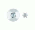 ESTRINV Z [CP] Tornillo inviolable. Huella TX. Estrella inviolable. Zincada