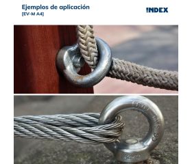 EV-M A4 [CP] Cáncamo macho D-580. Inoxidable A4