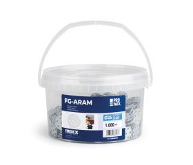 FG-ARAM EP [CP] Accesorios para instalar con pistola de gas. Arandela metálica. Bote de plástico