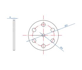 FG-ARAM [CP] Accesorios para instalar con pistola de gas. Arandela metálica