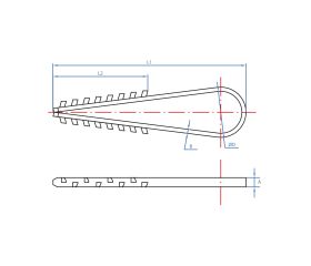 FI-CA CL [CP] Fijaciones para cables. Clip