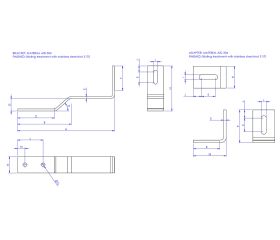 GS-TP [CP] Accesorios regulables para la instalación de placas solares. Gancho salvateja para teja plana. Inoxidable A2
