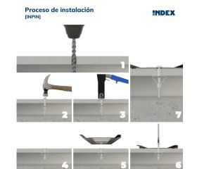 INPIN [CP] Anclaje Indemoll para fijación en elementos huecos. Pinza