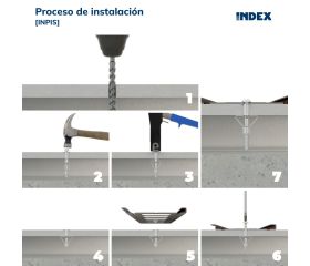 INPIS [CP] Anclaje Indemoll para fijación en elementos huecos. Pistola
