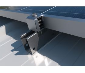 GP-VD [CP] Perfiles, uniones, guías y empalmes para estructura de apoyo. Guía perforada INDEXTRUT solar para fijación en valle discontinua. Acero Atlantis C4-M