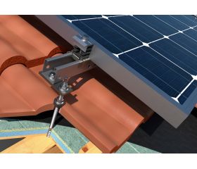KFS-AU [CP] Accesorios regulables para la instalación de placas solares. Kit tornillo autorroscante. Inoxidable A2
