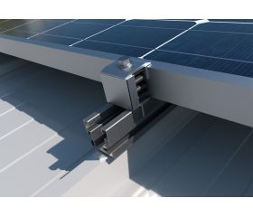 KC-PSC [CP] Kits para instalaciones solares coplanares. Coplanar con perfil de aluminio PSE-C. Fijación ensamblada lateral