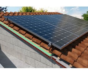 KC-PSC [CP] Kits para instalaciones solares coplanares. Coplanar con perfil de aluminio PSE-C. Fijación ensamblada lateral