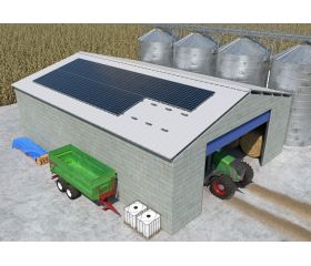 KC-PSD [CP] Kits para instalaciones solares coplanares. Coplanar con perfil con alas de aluminio (PSA-A). Fijación directa formato de perfil discontinuo